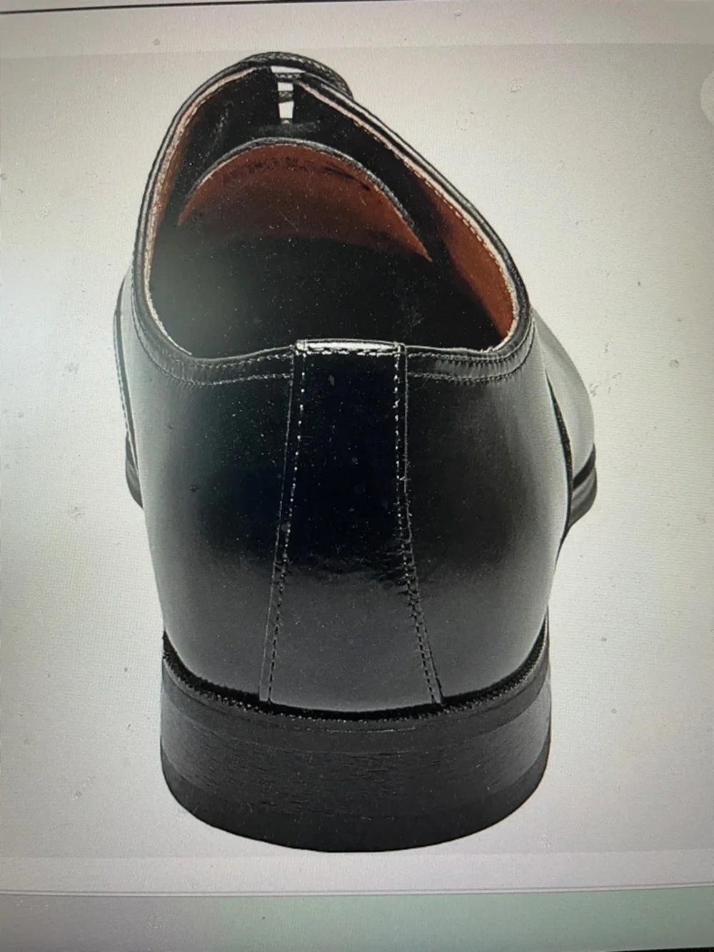 Florsheim Black Smooth Leather Cap Toe Oxford Shoes 9D